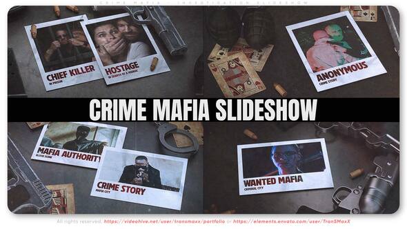 Videohive Crime Mafia - Investigation Slideshow Video Displays template preview