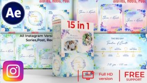 Videohive 15 in 1 All Weddings Slideshow and Invitations Video Displays template preview