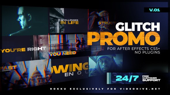 Videohive Action Trailer | Glitch Promo Titles 25832593 Openers template preview