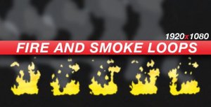 Anime Action Essentials - Fire and Smoke Loops Video Displays template preview