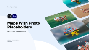 Videohive Animated Maps With Photo Placeholder Elements template preview