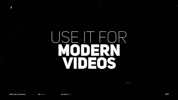 Videohive Glitch Text Animation | After Effects 58403864 Titles template preview