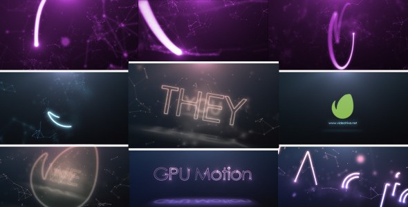 Videohive Magic Light Logo Stings template preview