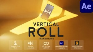 Videohive Vertical Roll Transitions for After Effects Elements template preview