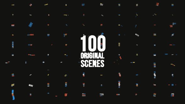 Dynamic Typography Pack [100 Titles] 4K 60 FPS Video Displays template preview