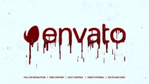Horror Logo Premiere Pro template preview