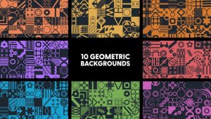 Videohive Geometric Backgrounds 43450428 Elements template preview