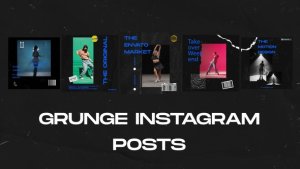 Videohive Grunge Instagram Posts 59768213 Openers template preview