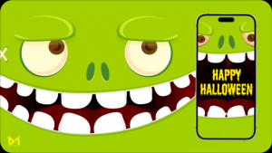 Videohive Halloween Monster Logo Stings template preview