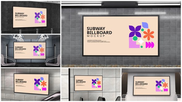 Videohive Subway Billboard Mockup 60494248 Product Promo template preview