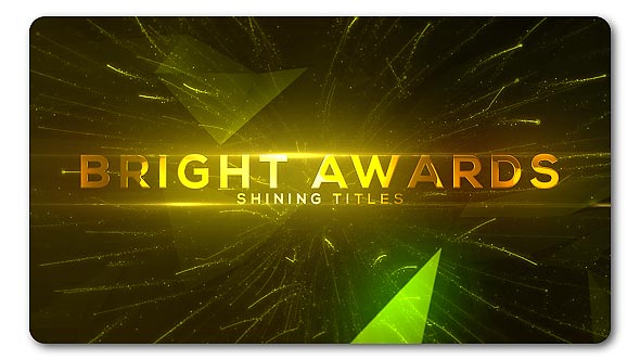 Bright and Shine Awards Titles Video Displays template preview