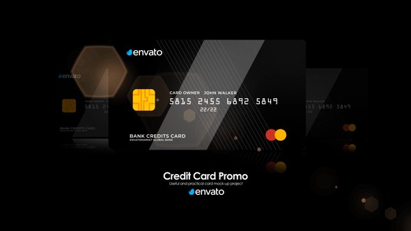 Videohive Bank Credit Card Promo Product Promo template preview