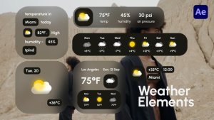 Videohive Weather Elements Elements template preview