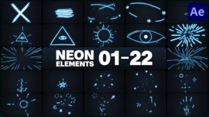 Videohive Neon Elements for After Effects Elements template preview