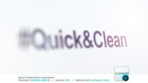 Videohive Quick & Clean Rotation Logo Reveal Logo Stings template preview