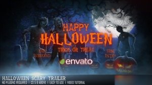 Videohive Halloween Scary Trailer Openers template preview