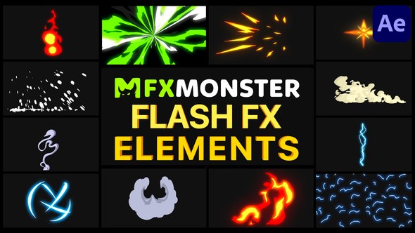 Flash FX Pack 06 | After Effects Video Displays template preview