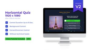 Videohive Horizontal Quiz Video Displays template preview