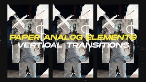 Videohive Paper Analog Elements Vertical Transitions || After Effects Elements template preview