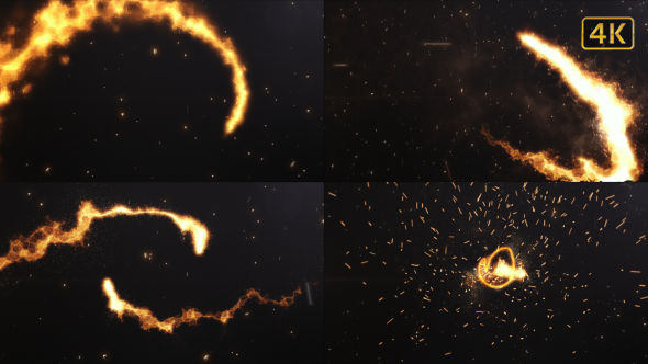 Videohive Fire Logo Cinematic Logo Stings template preview