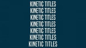 Videohive Kinetic Titles 56007801 Titles template preview