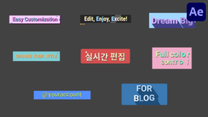 Videohive Stylish Colorful Frames Titles for After Effects Titles template preview