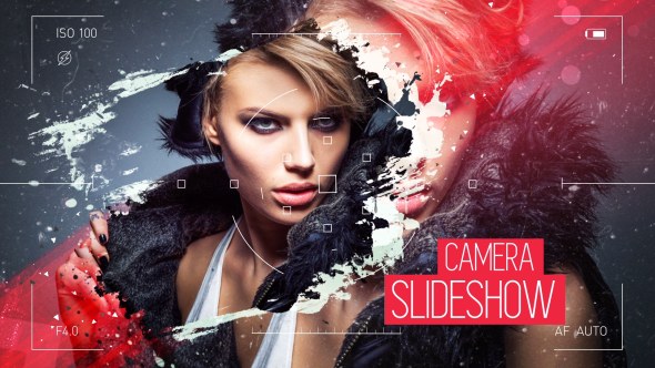 Camera Viewer Slideshow Video Displays template preview
