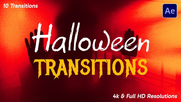 Videohive Halloween Transitions Elements template preview