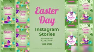 Videohive Happy Easter Sale Instagram Stories Easter template preview