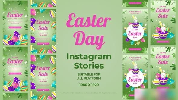 Videohive Happy Easter Sale Instagram Stories Easter template preview