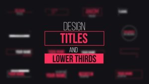 Design Titles and Lower Thirds Video Displays template preview
