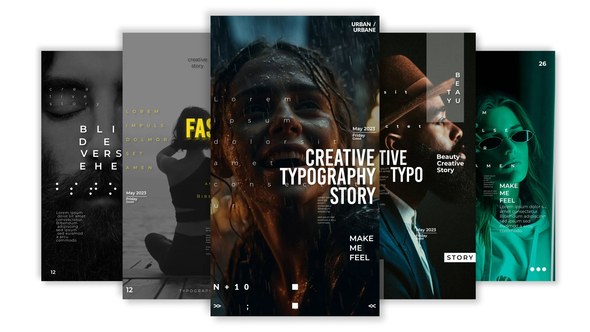 Videohive Clean Unique Stories Product Promo template preview