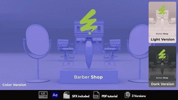 Videohive Barber Shop Promo 54063688 Openers template preview
