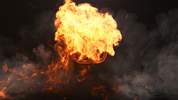 Videohive Fire Explosion Logo 57210461 Logo Stings template preview