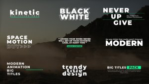 Videohive Big Titles | After Effects 37142735 Titles template preview