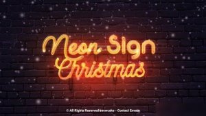 Videohive Neon Sign Christmas Openers template preview