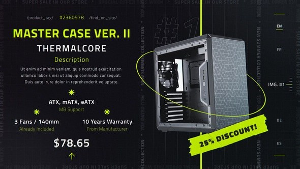 Videohive Minimal Product Promo II Product Promo template preview