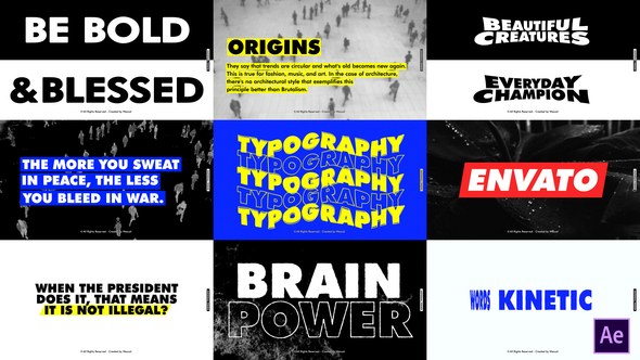 Videohive Typography 28400830 Titles template preview