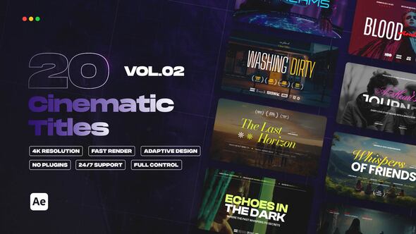 Videohive Cinematic Titles vol.02 | After Effects Titles template preview