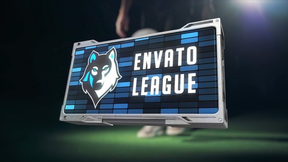 Logo Transitions 3 Video Displays template preview