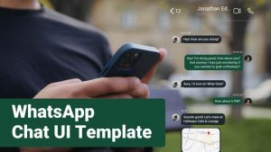 Videohive WhatsApp Chat UI Message Logo Stings template preview