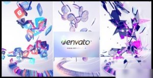 Videohive Particle Attack Logo Reveal Logo Stings template preview