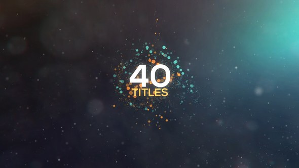 Videohive Particles Titles 21888348 Titles template preview