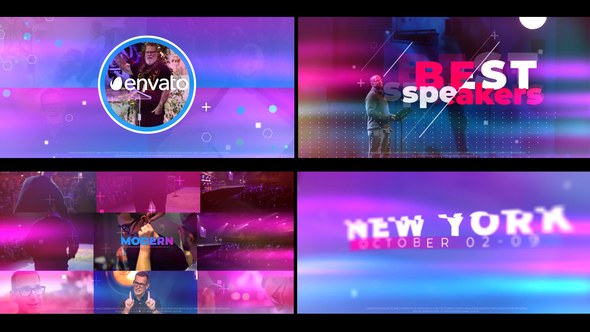 Event Opener Video Displays template preview