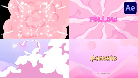 Videohive Smoke Clouds Logo for After Effects Logo Stings template preview