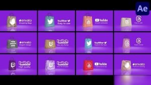 Videohive Shopping Bags | After Effects Openers template preview