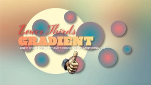 Social Gradient Lower Thirds Elements template preview