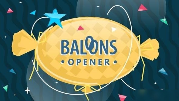 Videohive Baloons Opener Openers template preview