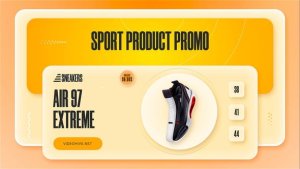 Videohive Sport Products Sale Promo . Sneakers Product Promo template preview