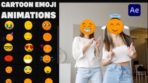 Videohive Cartoon Emoji Animations for After Effects Elements template preview